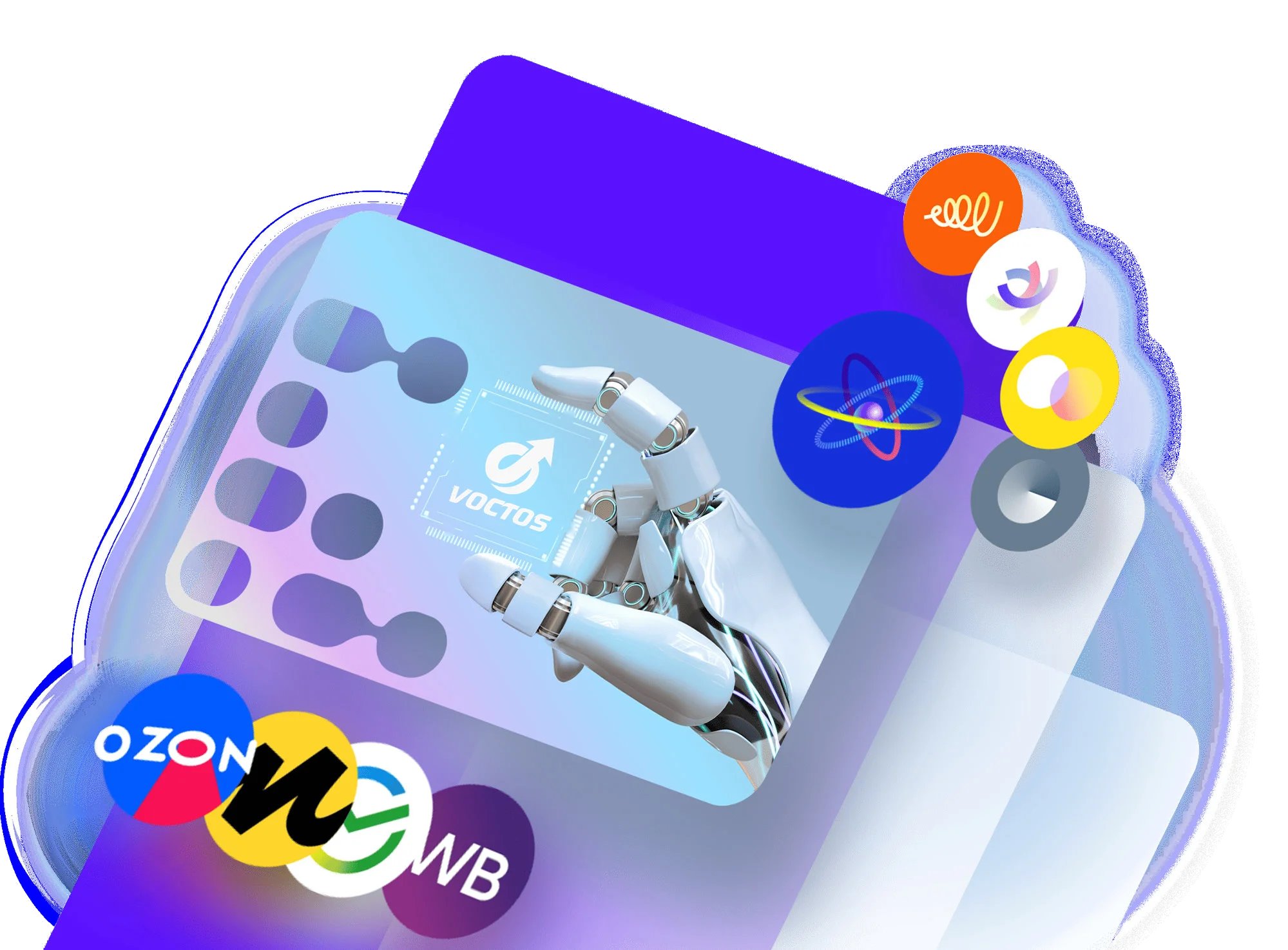 Robot Slide VOCTOS Logo